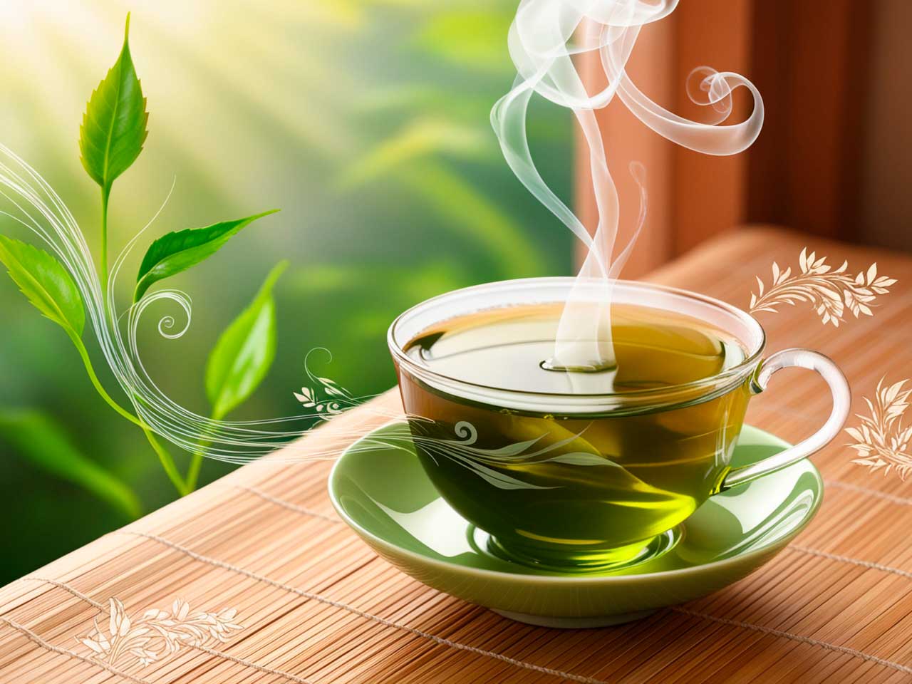 Default_A_steaming_cup_of_green_tea_rendered_in_stunning_digit_0