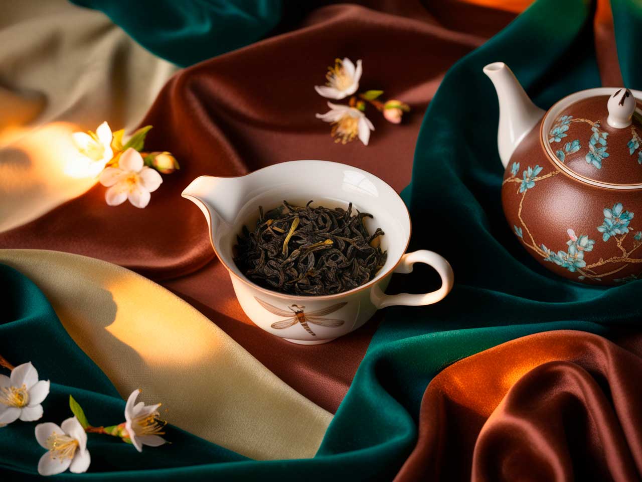 Default_Oolong_tea_leaves_in_delicate_ceramic_teapot_amidst_se_2