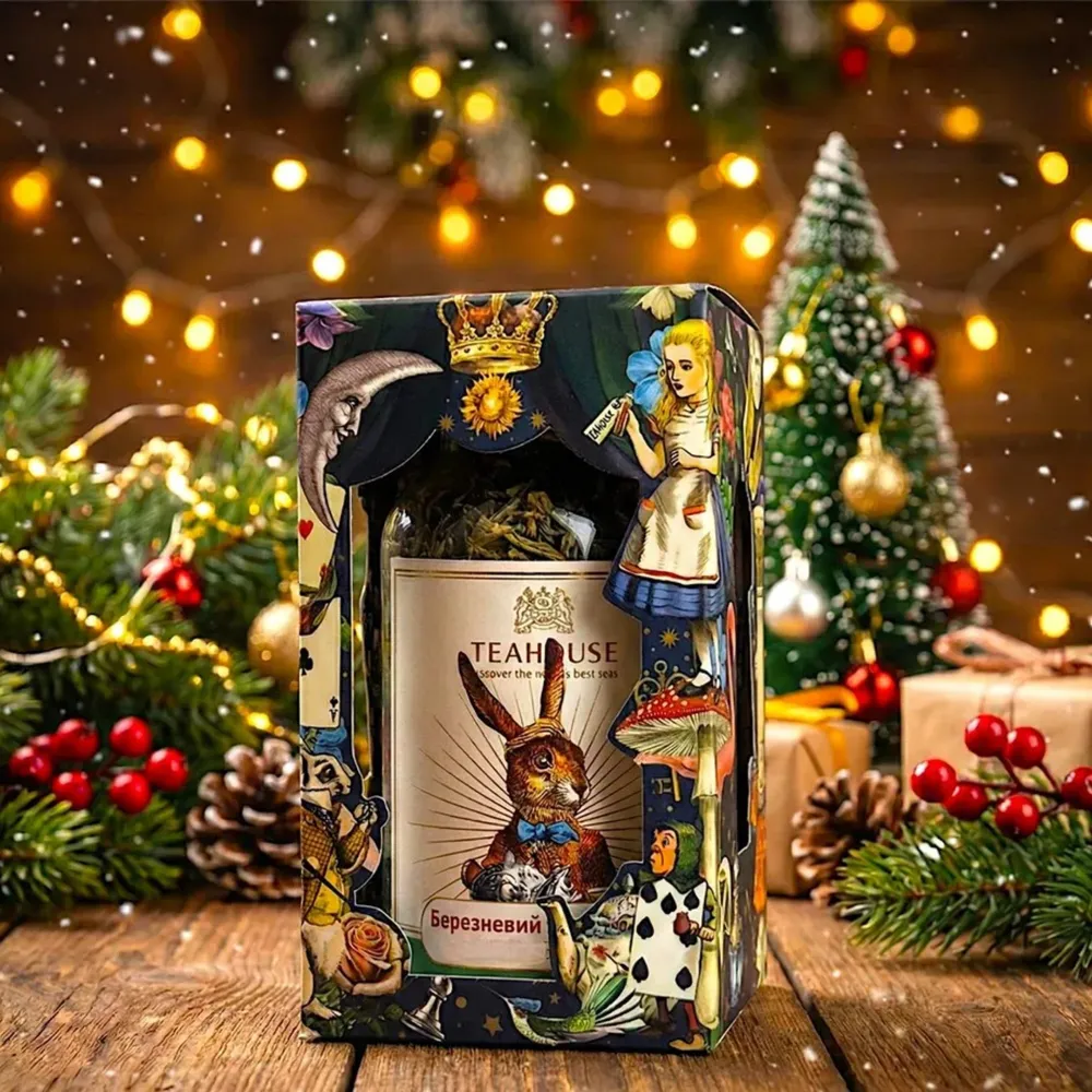 Березневий заєць Чай Березневий заєць №402 у скляній банці, 165г - Зображення 1