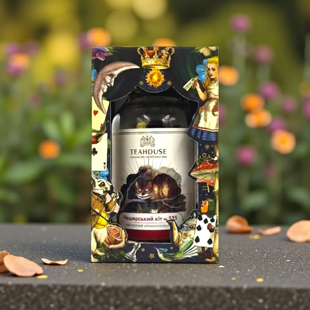 головна kit-min-768x768 Чай Чеширский кіт у скляній банці, 125г - Зображення 1