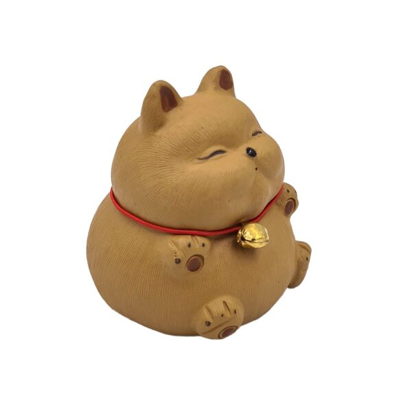 Чайная фигурка кот с колокольчиком — изображение 2