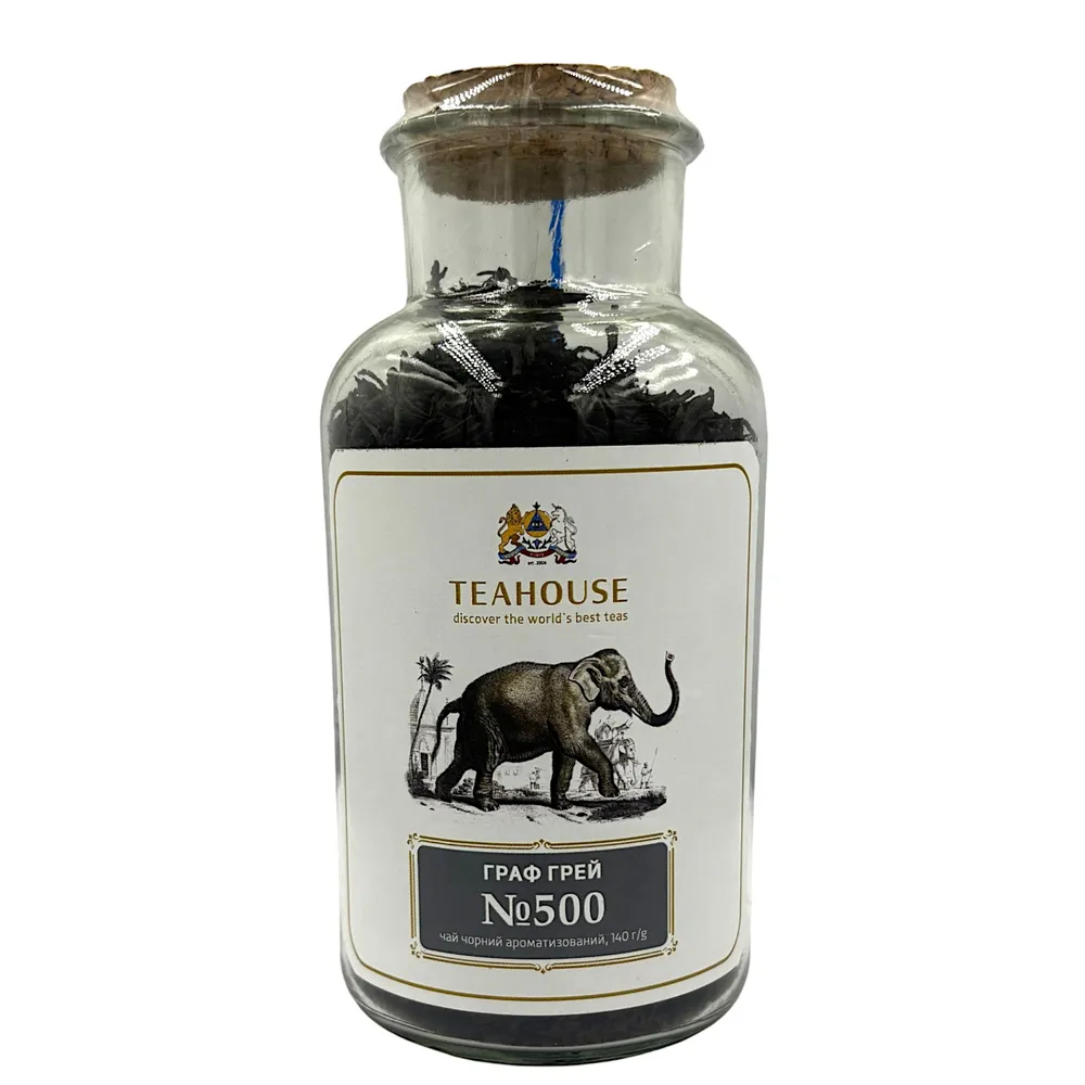 головна 500 Граф Грей СБ 500мл 140г (1) (1) Чай Граф Грей №500 (в скляній банці, 140г) - Зображення 1