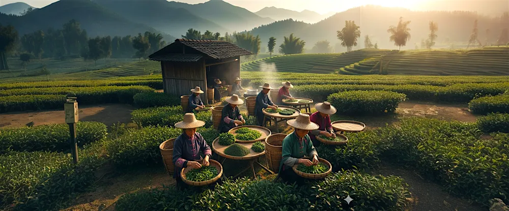 Роль ручної праці в китайському чаї: збирання, сортування, формування