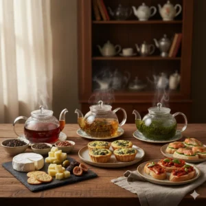 Чайний Сомельє: Мистецтво Гастрономічних Дуетів — Як поєднувати чай з несолодкими стравами та закусками Чайний Сомельє: Мистецтво Гастрономічних Дуетів — Як поєднувати чай з несолодкими стравами та закусками