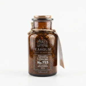Чай Ромашка з яблуком і корицею №753 (в скляній банці, 60г)