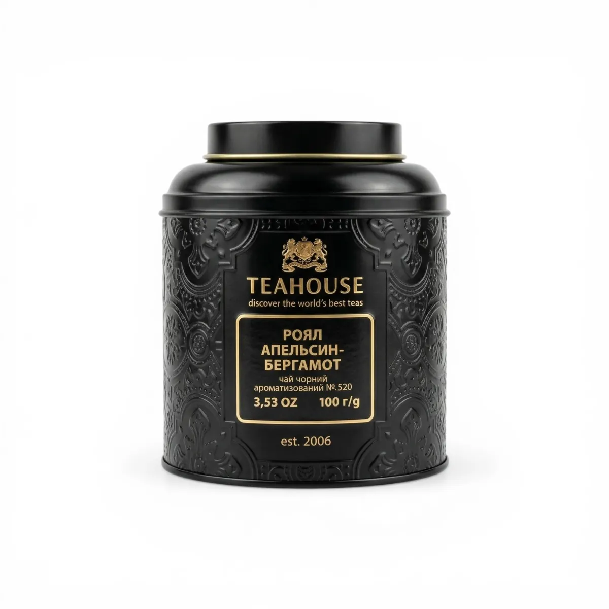 головна №520 ж_б Чай Роял Апельсин-Бергамот №520, 100г ж/б - Зображення 1