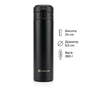 Термос BaseCamp  0,42 л (Black)