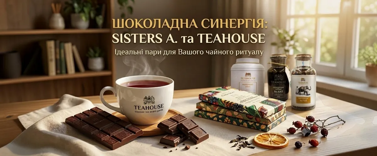 Секрети фудпейрингу: Як поєднати новий крафтовий шоколад Sisters A. з чаями TEAHOUSE